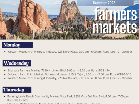 Savoring Summer: Exploring Colorado Springs Farmers Markets in 2025