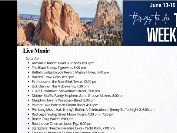 colorado springs, colorado springs whats going on, living in colorado springs, colorado springs happenings, colorado springs restaurants, colorado springs downtown, colorado springs families, colorado springs live music
