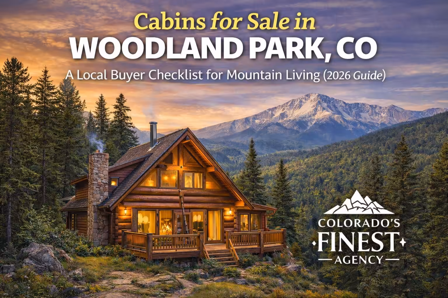 Colorado Springs - New 12 Cabins for Sale in Woodland Park, CO: A Local Buyer Checklist for Mountain Living (2026 Guide)