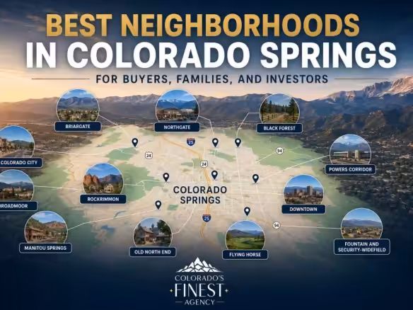 Best Neighborhoods in Colorado Springs for Buyers Families and Investors Colorado Springs Local Experts – Colorado Finest Agency