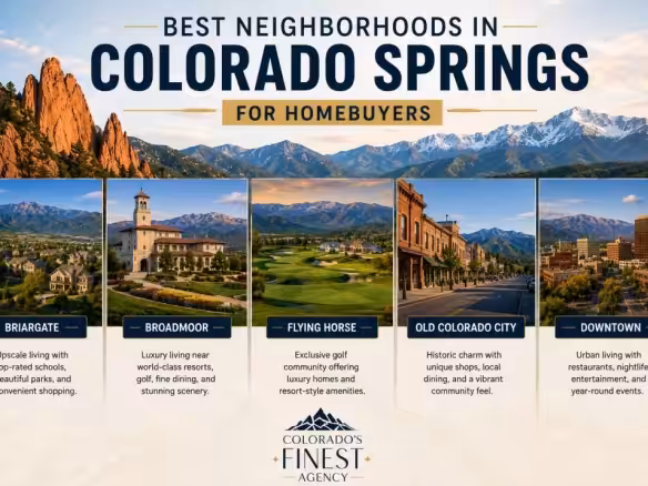 Best Neighborhoods in Colorado Springs for Homebuyers, Families, Military Buyers, and Investors