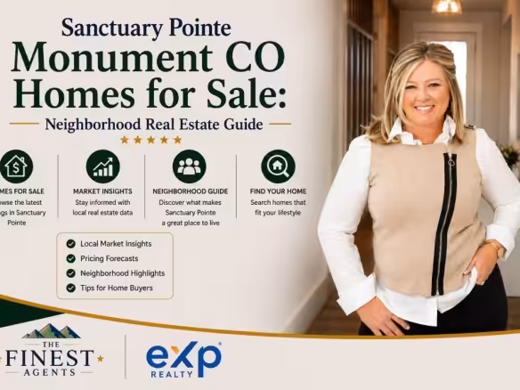 Homes in Sanctuary Pointe neighborhood in Monument Colorado